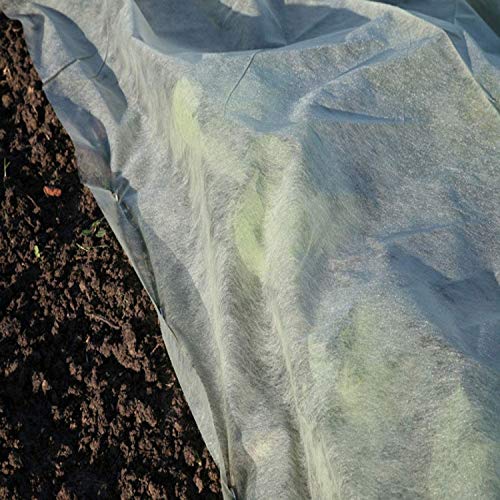KAHEIGN 2 x 10M Plant Frost Protection Fleece, 30gsm Garden Fleece Plant Antifreeze Cloth Winter Plant Protection Fabric, Cover From Birds and Insects