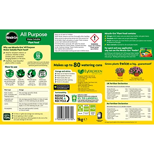 Miracle-Gro All Purpose water Soluble Plant Food, 1 kg