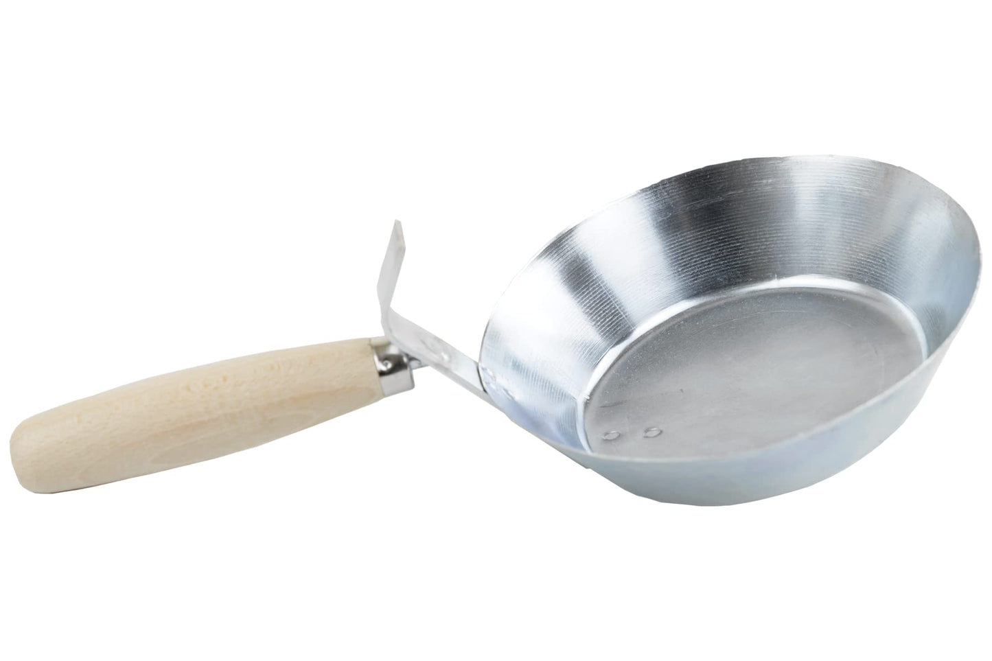 Toolty Masonry Scoop, Construction Pan - 170mm (6.69") - Wooden Handle - Galvanized Steel - Plaster, Water, Hand Tools, DIY - TLTY-0411