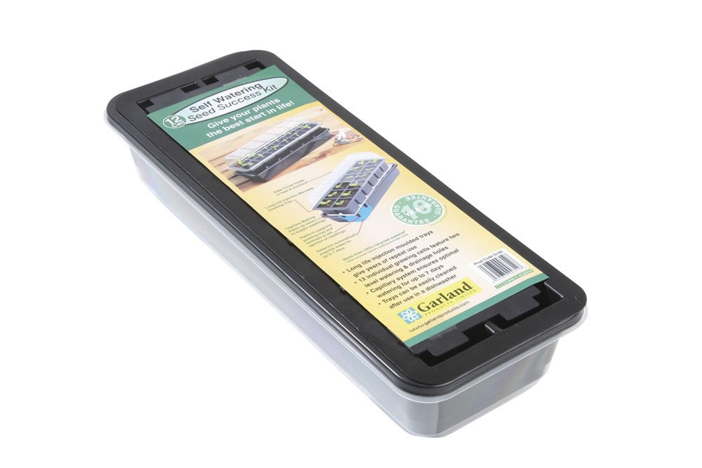 Garland GAL43SWW 12 Cell Self-Watering Propagator, Black, 38x17x13 cm