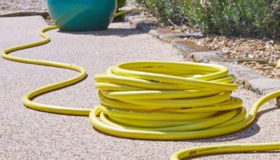 HOZELOCK - Ultimate Hose 12.5mm x 30m, Up To 70% Recycled PVC, Ultra-Light and Flexible, Re-Enforced PVC Layering, Anti-Twist and Anti-Crush Technology [7830P0000], Yellow