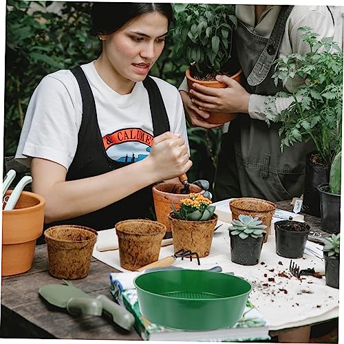 SUPVOX Soil Sieve Set 4pcs Plastic Garden Soil Shovels for Planting Riddle Lightweight Sturdy