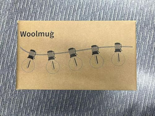 Woolmug 76FT Outdoor Festoon Lights Mains Powered, String Light with 30-3 G40 LED Bulbs, Waterproof & Shatterproof Hanging Globe Patio Lighting for Garden Pergola Wedding Gazebo Backyard Outside