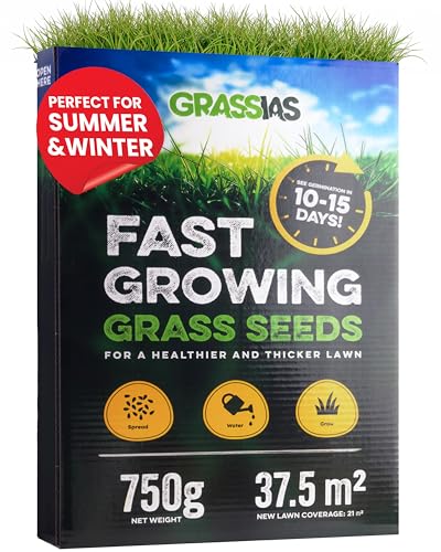 Grassias Fast Growing Grass Seed 750g