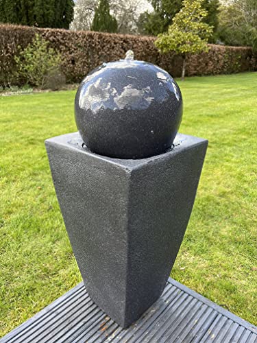 allpondsolutions Solar Vase Globe Water Feature with LED