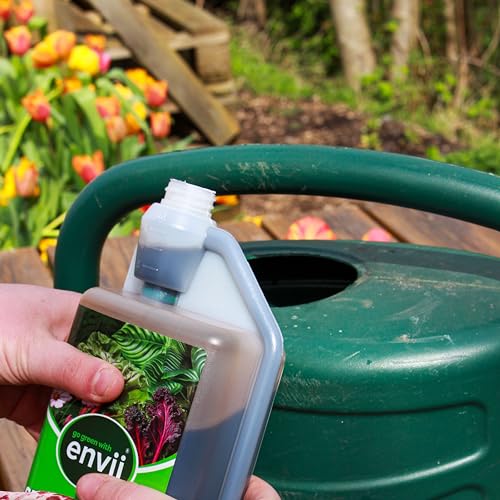 envii SeaFeed Xtra – Organic Seaweed Fertiliser, Liquid Outdoor Plant Food Ideal for all Plants, Lawns, Gardens and House Plants, Rich in Additional Nutrients - 1 Litre Makes up to 500L