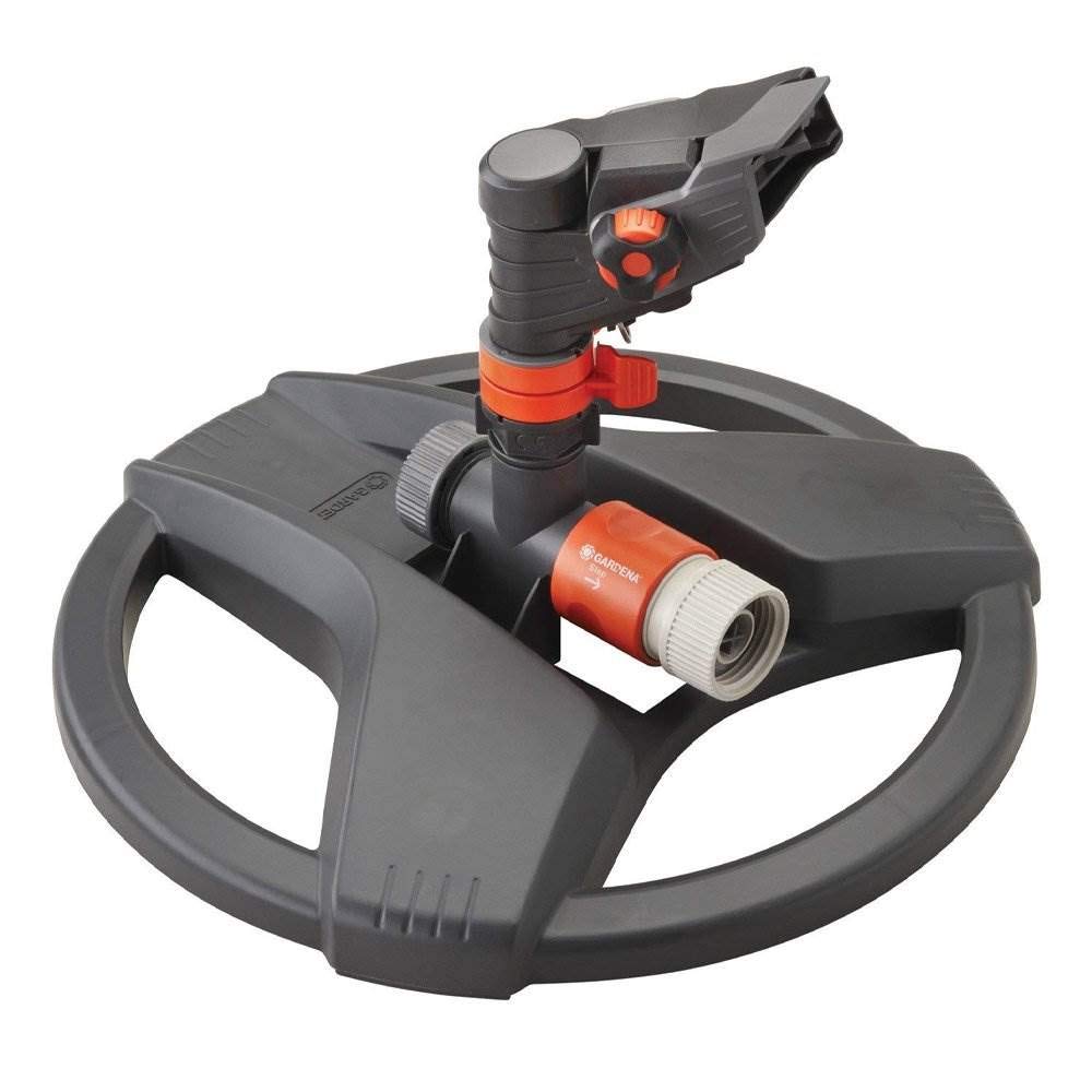 Gardena 38142 Classic Impulse Sprinkler on Weighted Sled Base, Grey