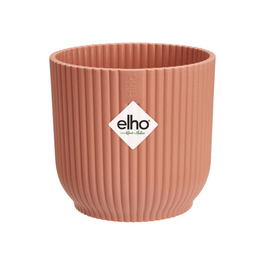 elho Vibes Fold Round Mini 11-100% recyclable Flower Pot - Indoor plant pot - Ø 11.1 x H 10.5 cm - Pink/Delicate Pink