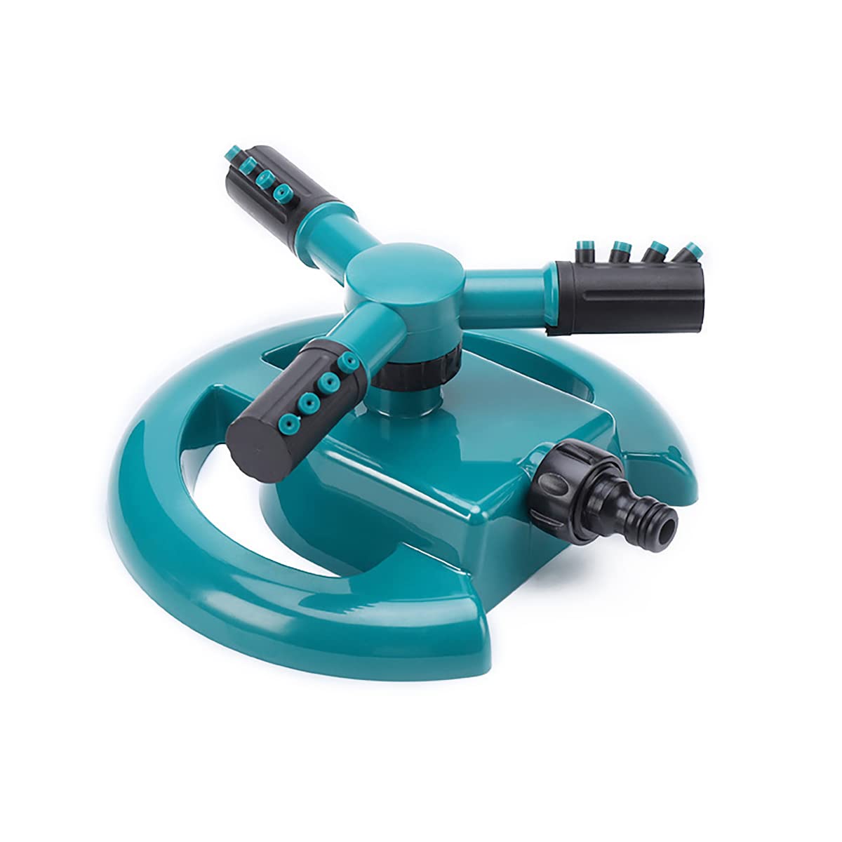 LINZI Garden Sprinkler Automatic Lawn Water Sprinkler 360 Degree 3 Arms Rotating Sprinkler System for Grass Plants Flowers Veggies Watering (Budget)