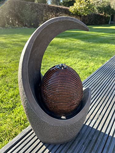 allpondsolutions Solar Moon Vase Water Feature LED