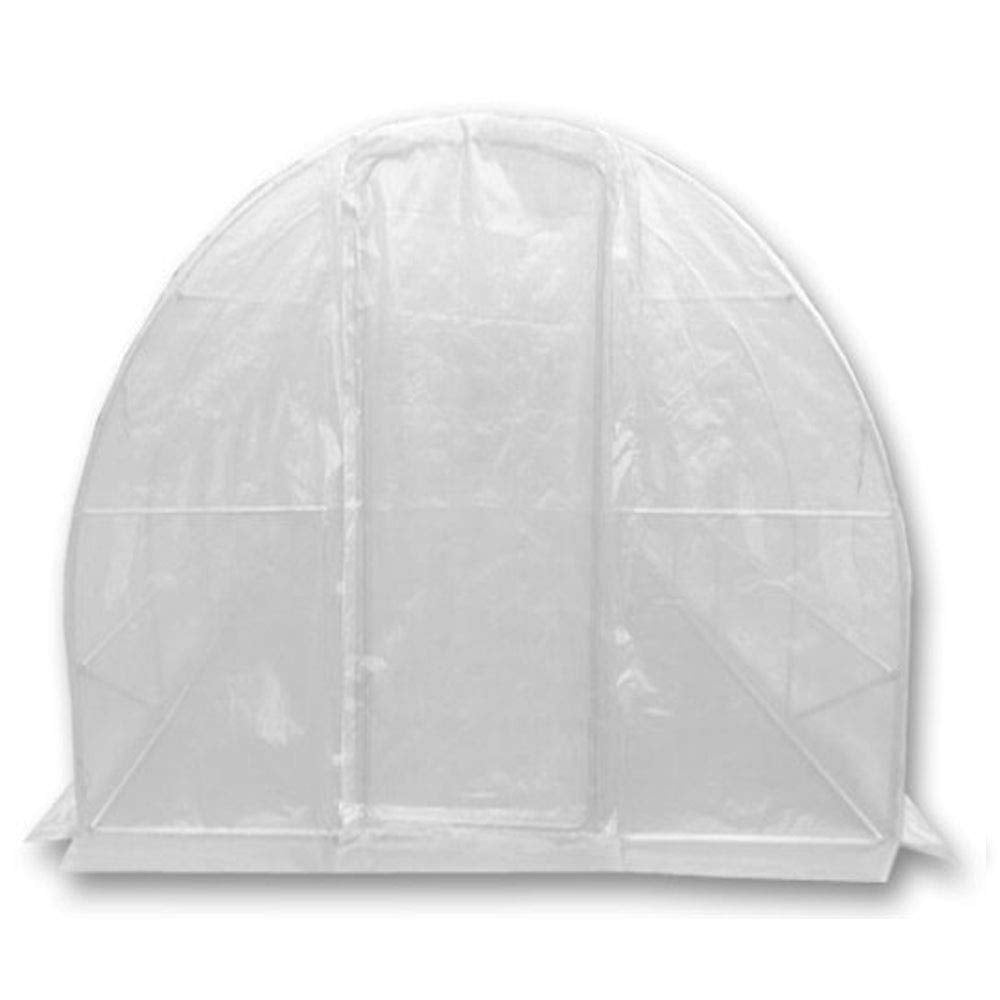 5 Sizes Polytunnel "Strongest In It's Class" a fully Galvanised Structure with more Diagonal & Roof Bracing than all others. Metal Hinged Door | Groundbar Kit. (6m x 3m)
