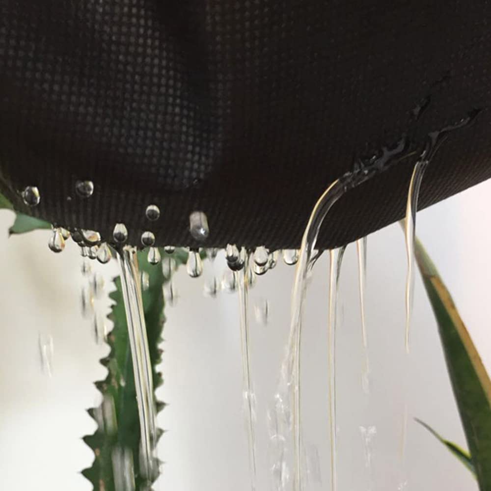 4 x 5 m / 13.1 x 16.4 ft Weed Control Membrane, Weed Control Woven Fabric, Ground Cover Sheet, 100 GSM, UV Stabilised, Weed Barrier Mat. Perfect for Gardens, Patios, Flower Beds, Landscaping (Black)