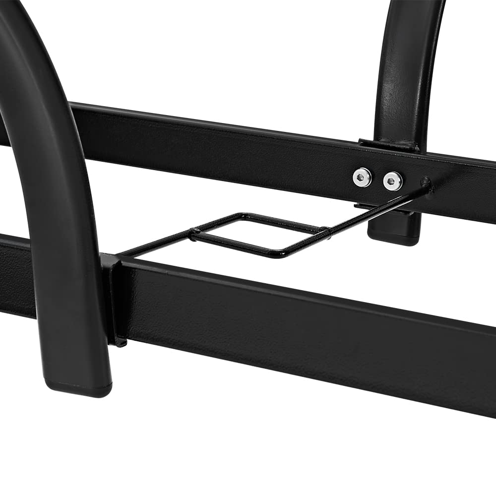 Panana Garden Dining Table with Tempered Glass Top Parasol Hole Metal Frame Coffee Table Furniture Conservatory Outdoor Patio Balcony 150x90x72cm