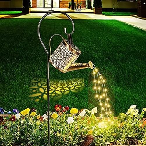 Solar Watering Can LED String Lights for Gardens