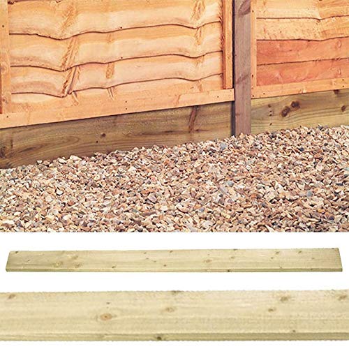 6 Pack 1.83m Gravel Boards for Garden Fencing Durable and Long Lasting
