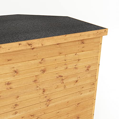 WALTONS | Wooden Corner Summerhouse | Shiplap Tongue & Groove | Garden Room | Flat Roof | Double Door | Outdoor Sun Room | 7ft 8ft 9ft | 10 Year Anti Rot Guarantee | (7ft x 7ft)