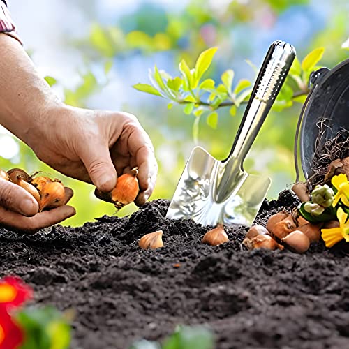 Garden Trowels Hand Tool, Stainless Steel Garden Shovel, Bend-Proof Garden Trowel, Small Spade Shovel Garden Shovels for Planting, Small Shovels for Digging, Gardening Tools for Kids, Women (Style 1)