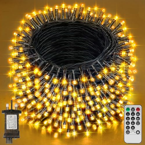 Realky 220 LED Outdoor Fairy Lights 29M Warm White