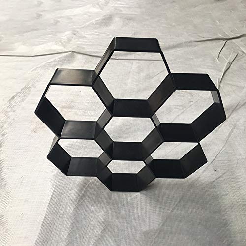 Viitech Paving Mould for Garden, Plastic Hexagon DIY Paving Concrete Stepping Stone Molds, Walk Path Way Maker Mould Reusable for Walkway Garden Yard Patio Swimming Pool Decor