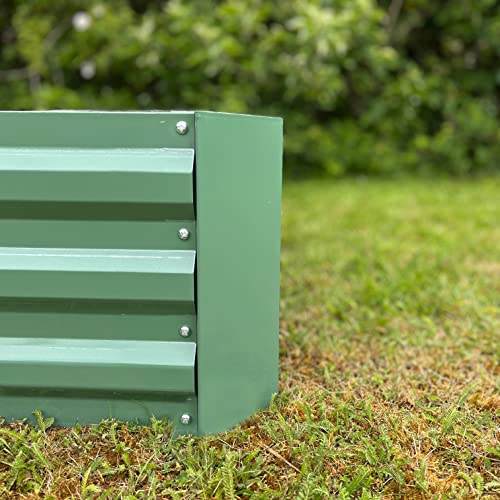 Selections Metal Raised Vegetable Bed in Green (100cm x 100cm x 30cm)