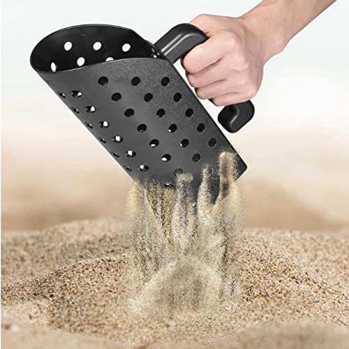 Metal Detector Sand Scoop ABS Plastic Sand Scoop and Trowel for Treasure, Metal Detector Beach Sand Scoop Portable Ergonomically Sand Scoop and Trowel, Scoop Capacity: 1/2 Gallon