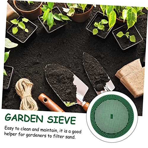 SUPVOX Soil Sieve Set 4pcs Plastic Garden Soil Shovels for Planting Riddle Lightweight Sturdy