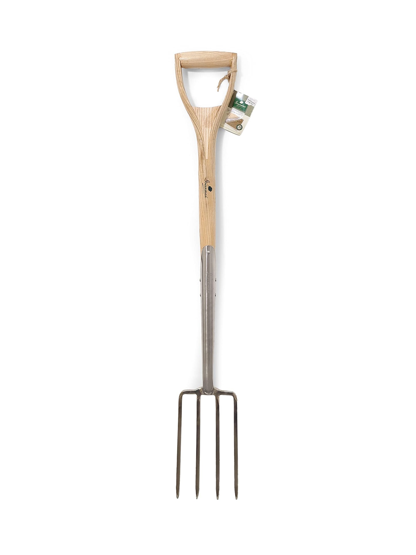 Greenman Border Fork Narrow Stainless Steel Heavy Duty Ash Handled 100cm x 14cm