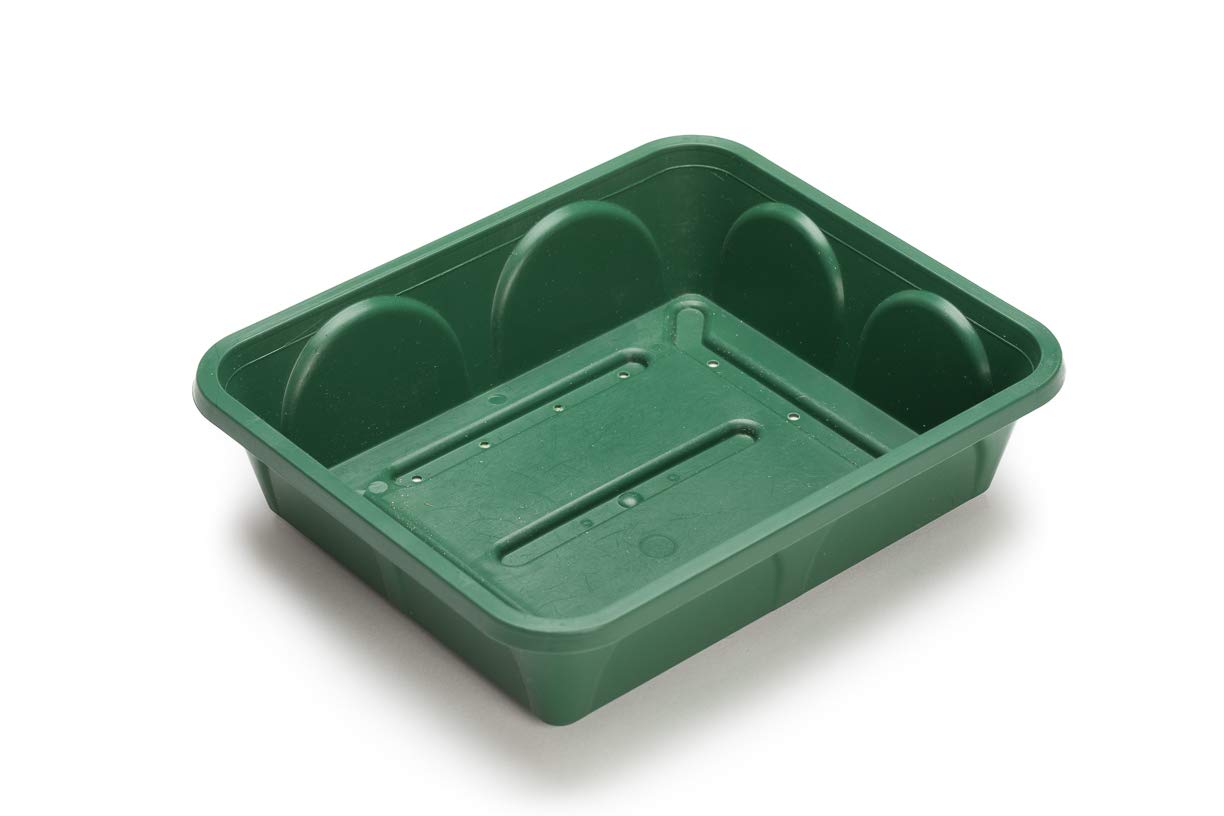 EarlyGrow MPL50033/P/C 3-Bay Windowsill Propagator with Capillary Mat and Tray (Self-Watering) 54.5 x 21.5 x 15 Centimetres - Green