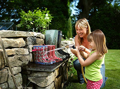 FANHAO Garden Hose Spray Gun with Adjustable Patterns, 100% Heavy Duty Metal Hose Pipe Spray Gun High Pressure Hose Nozzle for Lawn and Garden, Car & Pet Washing, Full Brass Nozzle - Non-Slip Grip