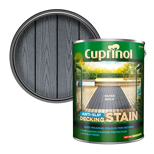 Cuprinol Anti-Slip Decking Stain Silver Birch 5L