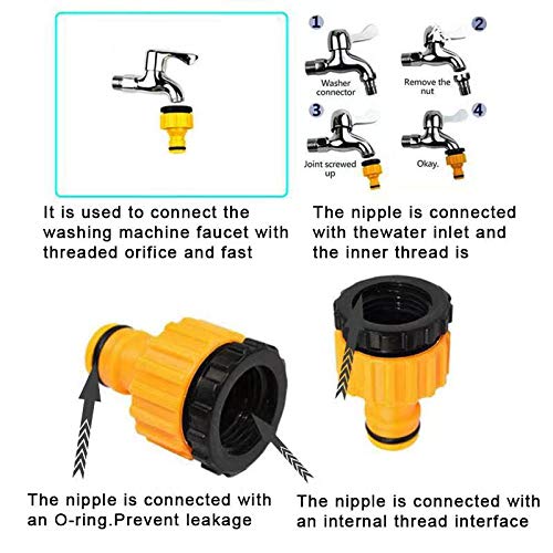 Garden Hose Connector Kit 20 Pack: Nozzle, Repair, Quick Connect, Y Splitter, Threaded Adapter, Male and Female Connectors, 2 Way Tap, Universal Faucet