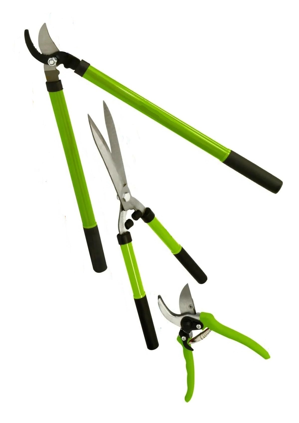 3pc Shear Set Tree Loppers Heavy Duty Professional Hedge Clippers Sharp Pruning Shears Tree Planter Tree Cutting Tool Shears Lopper Set Sharp Pruning Shears Tree & Shrub Care Kit