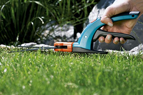 Gardena Comfort Grass Shears, rotatably: Lawn Trimmer 360 ° rotatable Cutting ambidextrous, Serrated for Precise Cutting, Non-Stick Coating, Comfort Grip (8734-20)