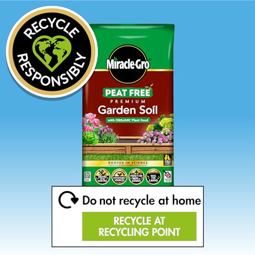 Miracle-Gro PEAT FREE Premium Garden Soil, 30 litre