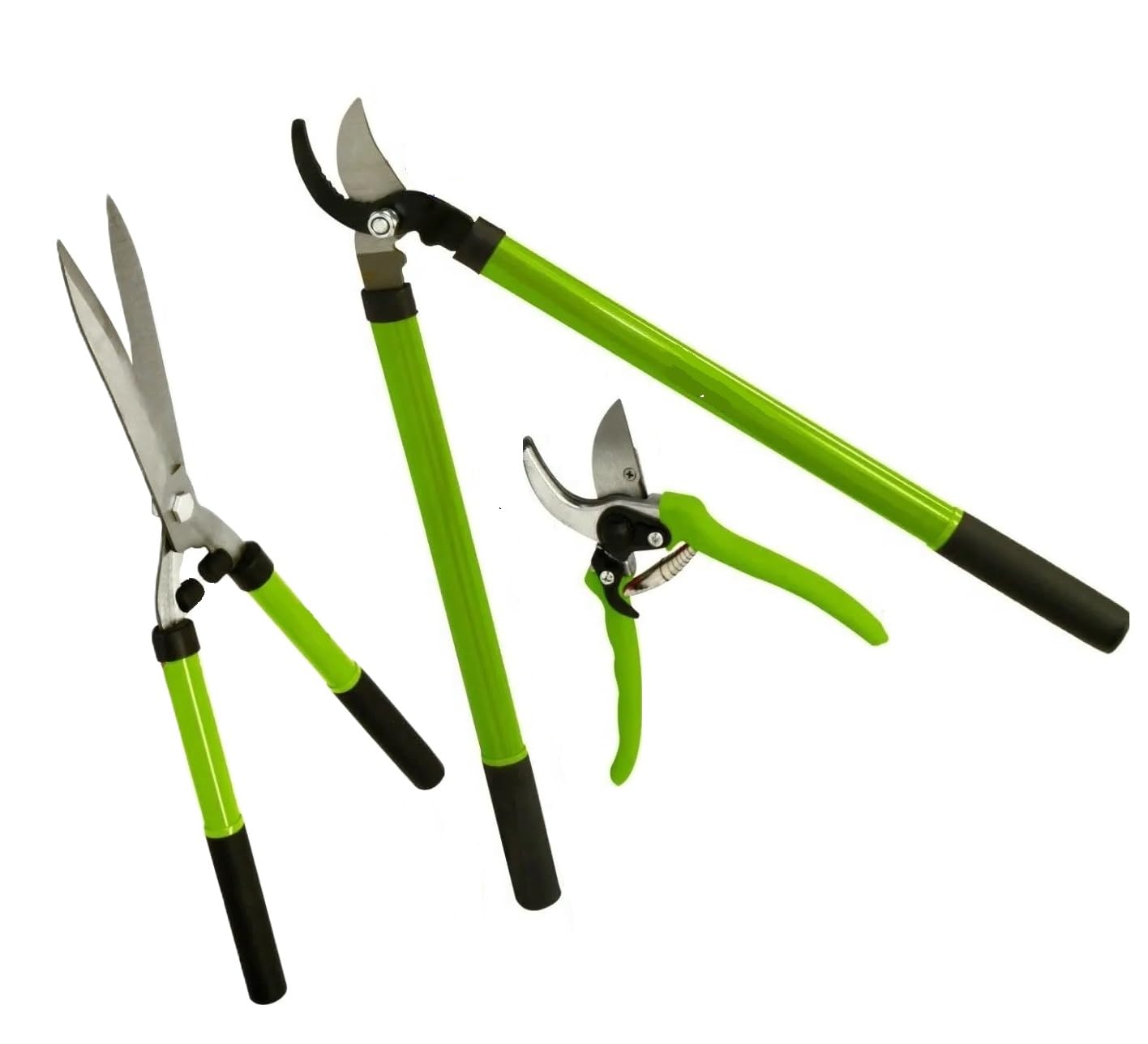 3pc Shear Set Tree Loppers Heavy Duty Professional Hedge Clippers Sharp Pruning Shears Tree Planter Tree Cutting Tool Shears Lopper Set Sharp Pruning Shears Tree & Shrub Care Kit