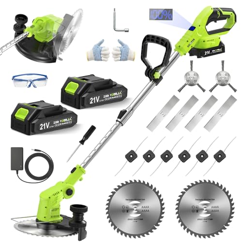 VOERJIA Cordless 4-in-1 Strimmer 750W with LCD Display