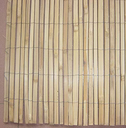 Abaseen Natural Bamboo Garden Fence Covering, Outdoor Privacy Slat Screening (1m x 4m)