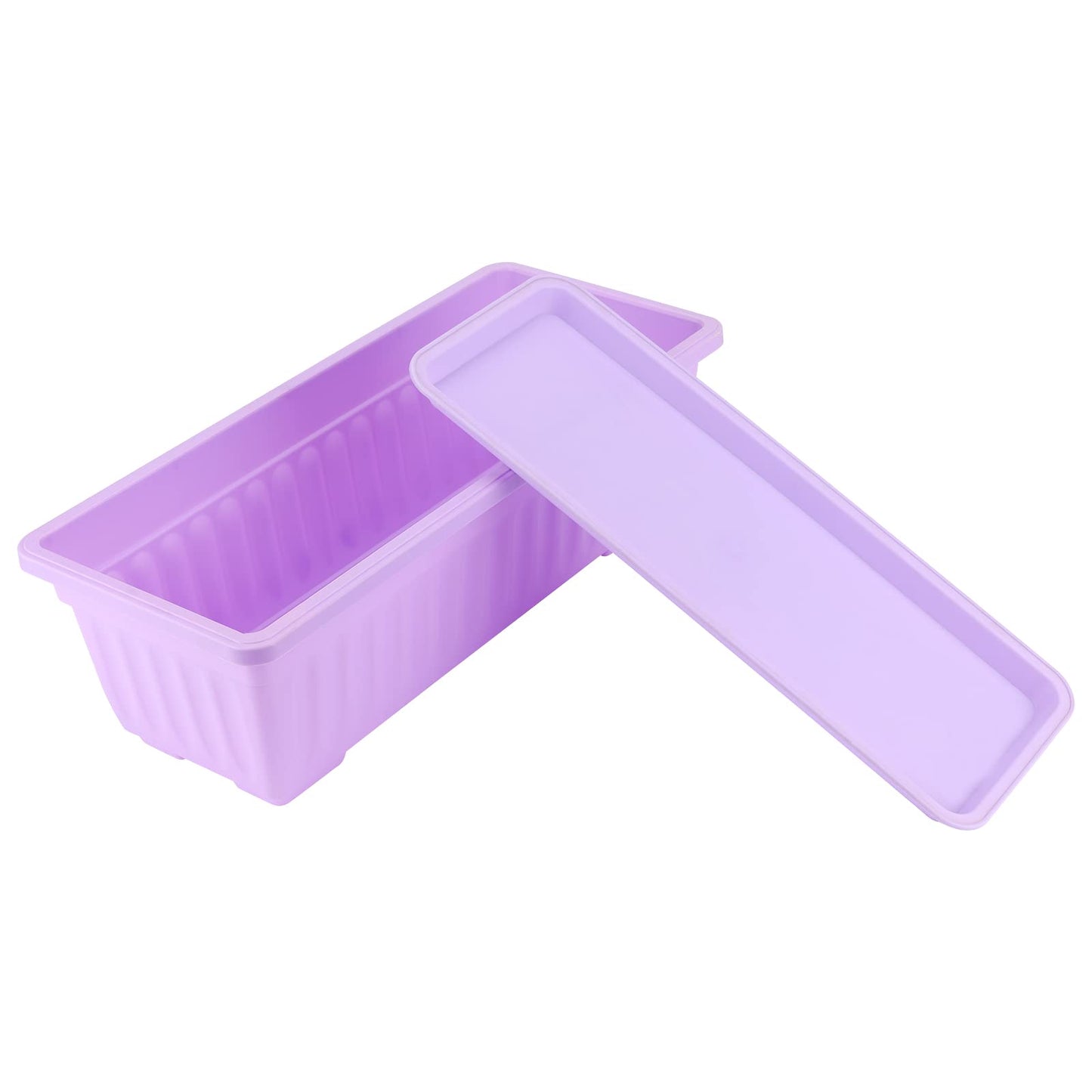 ZOENHOU 6 Pack 43cm Flower Window Box, 17 Inch Rectangular Plastic Window Box Planter with Trays and 30 Green Labels for Windowsill, Patio, Garden, Home Décor, Porch