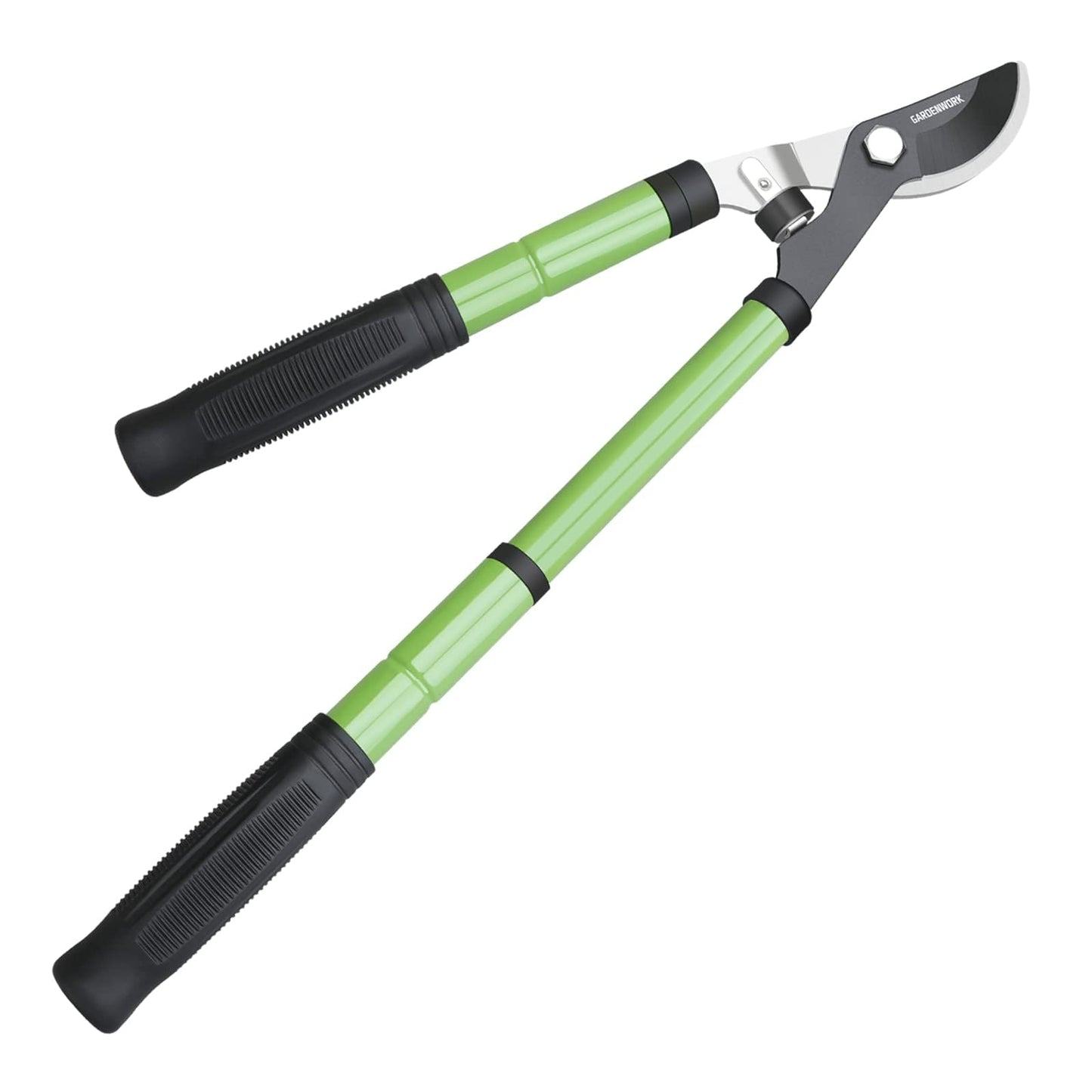 GARDENWORK Telescopic Bypass Loppers 43-58cm,Non-Stick Coating,SK5 Sharp Blade,Cutting Diameter: 3 cm,Garden Tree Loppers for Pruning Fresh Branches