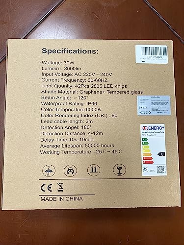 Immver 30W Security Lights Outdoor with IR Remote Control, PIR Motion Sensor, 3000LM 6000K Cool White LED Floodlights, IP66 Waterproof Wall Light for Garden, Backyard, Garage, Doorways