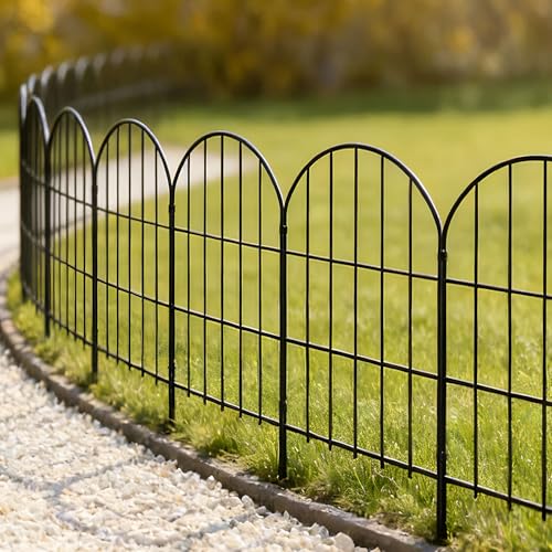Thealyn Metal Garden Border Fence 61cm – 25 Panels