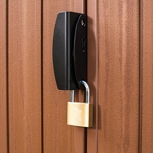 Keter Darwin Outdoor Apex Double Door Garden Storage Shed 6 X 4ft Brown Wood Look And Feel | Fade Free | All Weather Resistant | Safe And Secure | Zero Maintenance | 15 Year Warranty