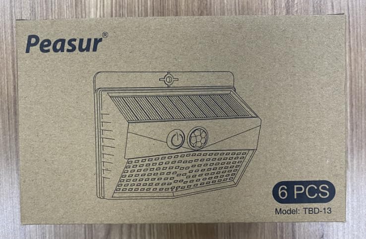 6 Pack Solar Lights Outdoor Garden, 138 LED Security Lights Motion Sensor with 3 Lighting Modes, Solar Powered Wall Lighting Waterproof for Fence Yard Garage