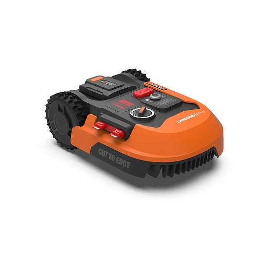 WORX Landroid M500- WR165E Robot Lawn Mower for medium gardens up to 500m2/Cut to edge Automatic robotic lawn mower with app control, wifi