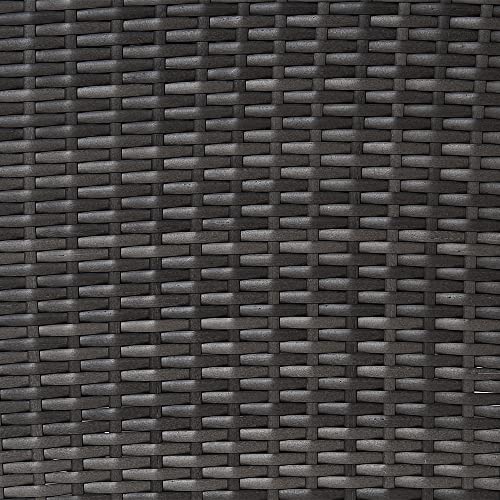 Panana 8-Seater Rattan Corner Sofa Set with Table & Stool, Outdoor Wicker Patio Lounge Furniture Set for Garden, Patio, Balcony, and Conservatory (Mixed Grey Wicker with Grey Cushions)