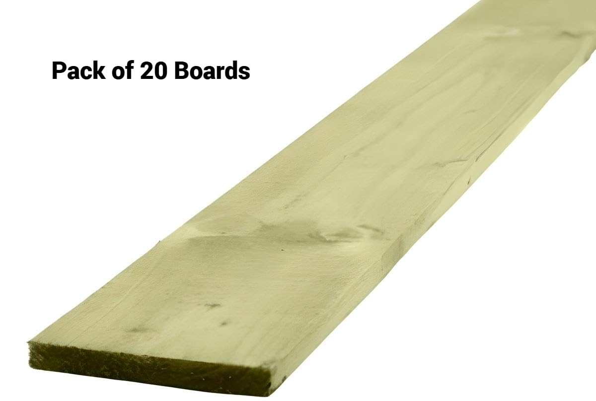 Wooden Gravel Board | Fencing Board | 150mm x 22mm x 0.9m | Pack of 20