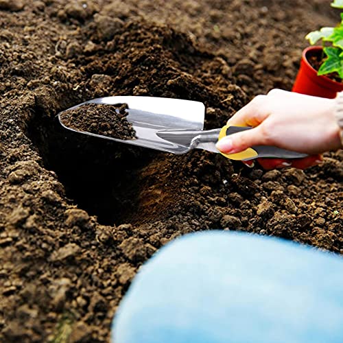 Cuayaes Garden Trowel Hand Shovel, Garden Hand Tools Aluminum Alloy Small Shovel for Planting Weeding Transplanting Moving, Gardening Gifts for Women Men