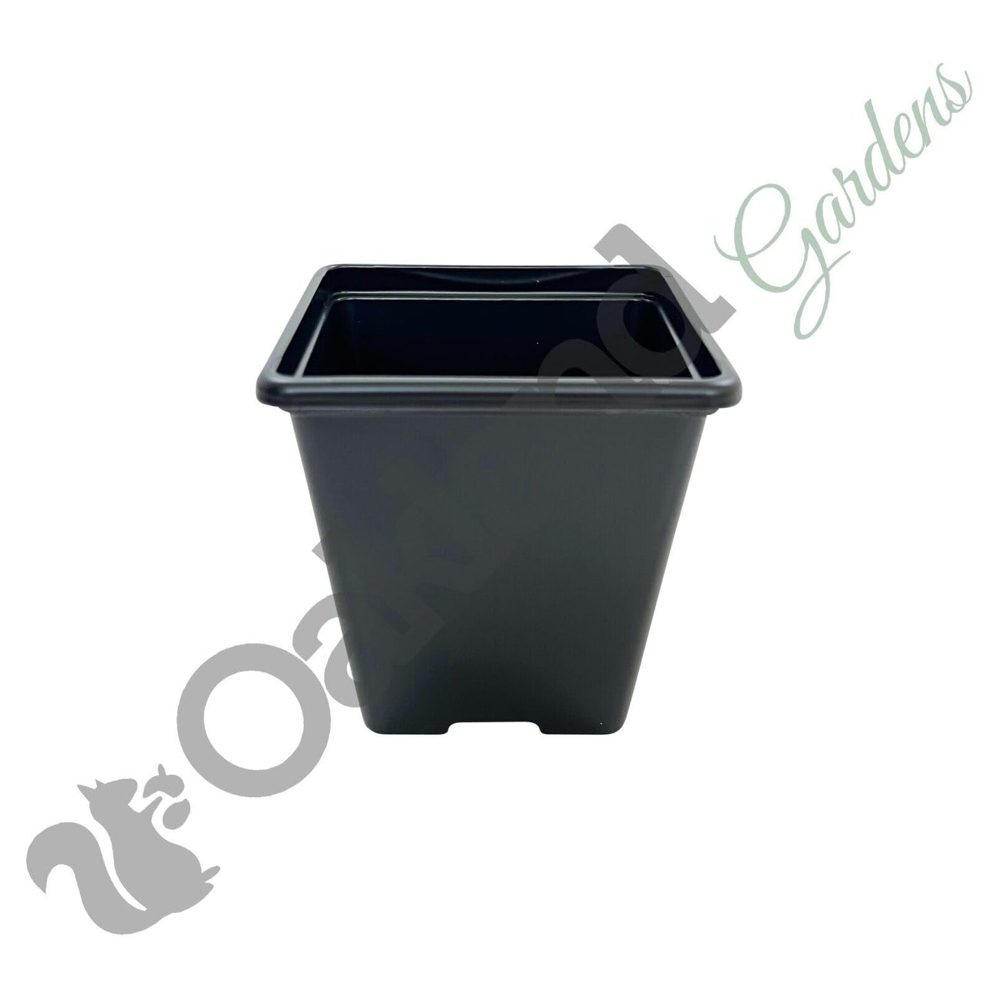 Oakland Gardens Premium Square Plastic Plant Hydroponic Pots - 7cm Plant Pots Pack of 100