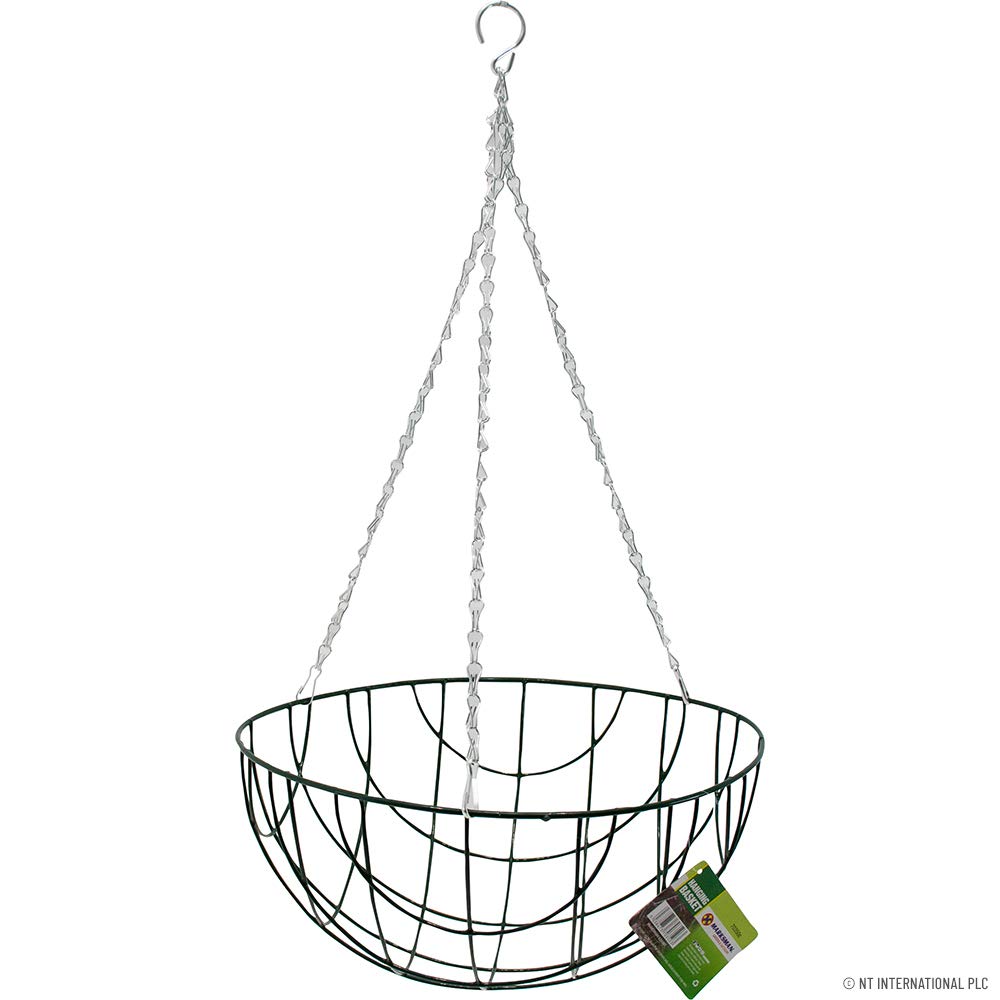 BARGAINSGALORE Set of 2 Natural Hanging Basket - Decorative Flower Plant Pot, Garden | Flower Plant, Pot Garden for Indoor & Outdoor, Home, Garden, Patio, Balcony