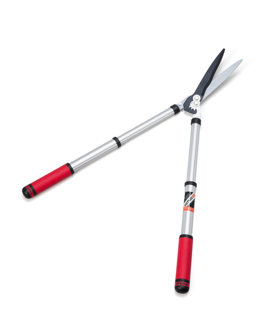 Kimura® Pro Telescopic Garden Shears - Premium Hedge Shears, Patented Gearing Technology, Lightweight Extendable Aluminium Handles, Japanese SK5 Steel Blades, Heavy Duty Gardening Shears - 630-820mm